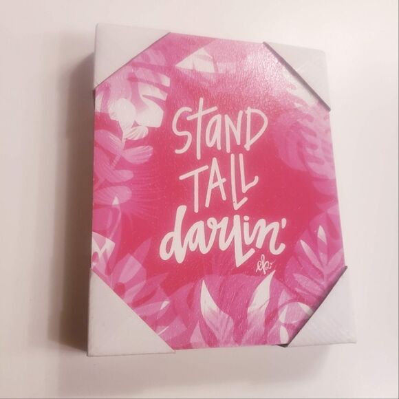 NWT 'Stand Tall Darling' Flamingo Wall Art 8X10 - Picture 1 of 2